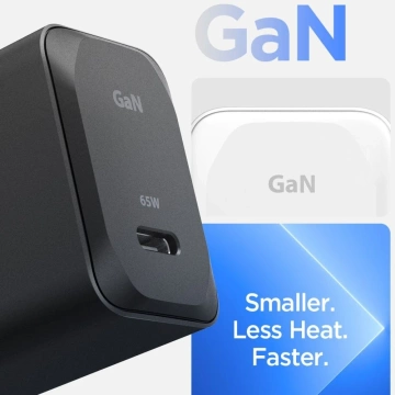 Spigen ArcStation Pro GaN-651 65W USB-C PD-Kabel Schwarzes Wandladegerät