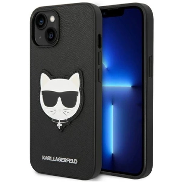 Etui Karl Lagerfeld KLHCP14MSAPCHK für iPhone 14 Plus 6,7" Hardcase Saffiano Choupette Head Patch