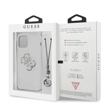 Guess GUHCP12LKS4GSI iPhone 12 Pro Max 6,7" Transparentes Hardcase 4G Silver Charms Collection