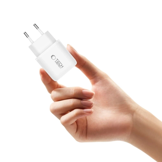 Ładowarka Tech-Protect NCA30 30W 2xUSB PD QC3.0 + Kabel USB-C