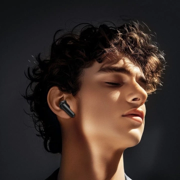 HOCO TWS EQ23 Kabellose Bluetooth-Kopfhörer mit Ladehülle, Schwarz