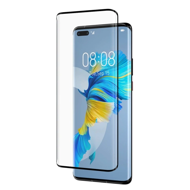 Baseus szkło hartowane 0,25mm do Huawei Mate 40 Pro na cały ekran z ramką + zestaw montażowy (SGQJ010101)