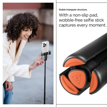 Spigen S541W Stativ Selfie Stick 146 cm mit Bluetooth Fernbedienung