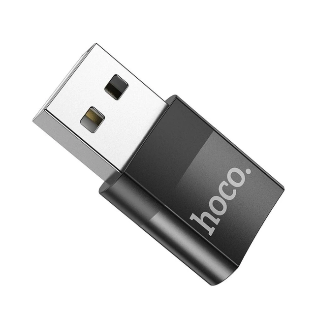 HOCO OTG-Adapter USB A (Stecker) auf Typ C (Buchse) UA17 Schwarz