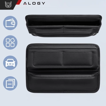 Auto-Organizer für das Auto zwischen den Sitzen Alogy Car Front Seat Storage Box schwarz