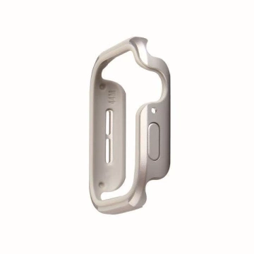 UNIQ Etui Valencia Apple Watch Serie 4/5/6/SE 40mm. srebrny/titansilber