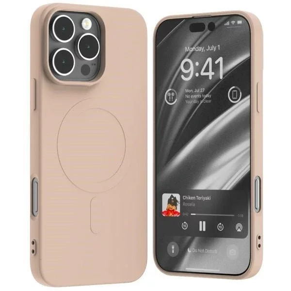 Etui Mercury MagSafe Semi-Silicone do iPhone 16 Pro Max 6,9" Piaskowy Róż