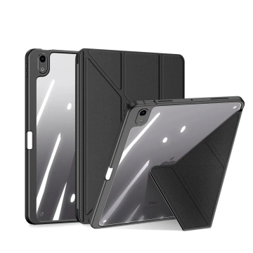 Dux Ducis Magi Hülle für iPad Air (5. Generation) / (4. Generation) Smart Cover mit Ständer und Aufbewahrung für Apple Pencil schwarz