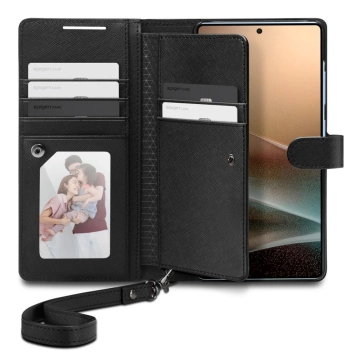 Etui do Samsung Galaxy S25 Ultra Black Spigen Wallet "S"