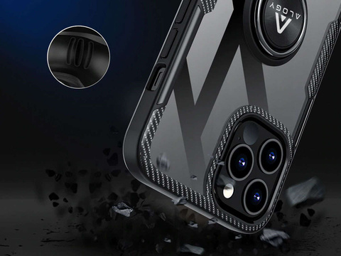 Etui Alogy Ring Holder Armor für Apple iPhone 12/ 12 Pro schwarz