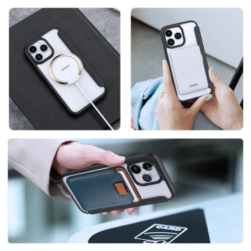 Dux Ducis Skin X Pro Hülle für Apple iPhone 15 Pro Magnetisches MagSafe Flip Cover – Schwarz