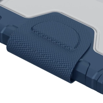 Nillkin Bumper Leather Case Pro gepanzertes Smart Cover mit Kameraabdeckung und iPad mini 2021 Ständer schwarz