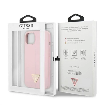 Guess GUHCP13SSLTGU iPhone 13 mini 5,4" fioletowy/lila Hardcase Silikondreieck