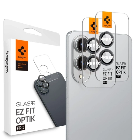 Osłona Aparatu do Galaxy S25 Edge Spigen Optik Pro Glass 2-Pack Czarna