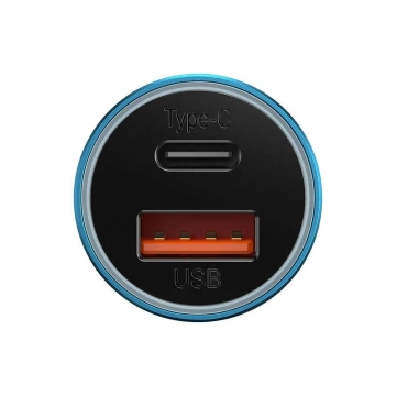 Baseus Golden Contactor Max Autoladegerät, USB USB-C, 60W (blau)
