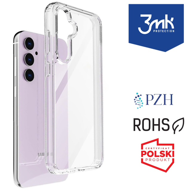Etui do Samsung Galaxy S24 3mk Armor Case Clear obudowa pancerne plecki przezroczyste