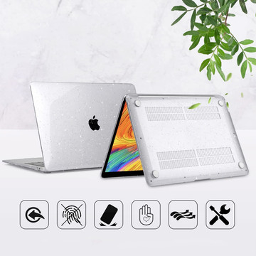 Alogy Hard Case für Apple MacBook Air 13 M1 2020 Glitter Clear Tastaturabdeckung