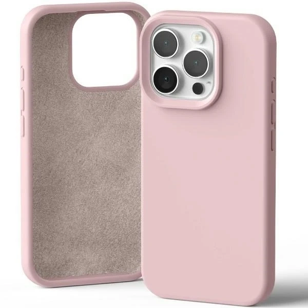 Mercury Silikonhülle für iPhone 16 Pro 6,3" Sandrosa