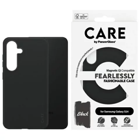 Etui do Samsung Galaxy S24 CARE by PanzerGlass Flagship Urban Combat White QI przezroczyste