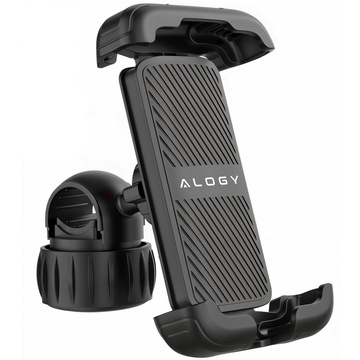 Fahrrad-Telefonhalter 4,7–6,8 Zoll für Telefon, Fahrradlenker für Fahrrad, Motorrad, verstellbar, Alogy Sport, Schwarz