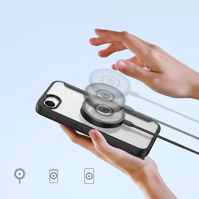 Etui ochronne Dux Ducis Skin X Pro z MagSafe na iPhone 16e – czarne