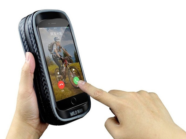 Etui torba na rower sakwa uchwyt rowerowy Wildman Bag H16 6.5 Czarne