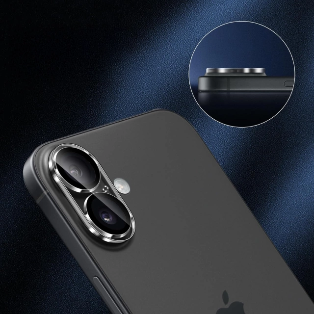 Szkło hybrydowe na aparat do Apple iPhone 16 / 16 Plus osłona na obiektyw 3mk Lens Pro Full Cover pancerna ochrona aparatu