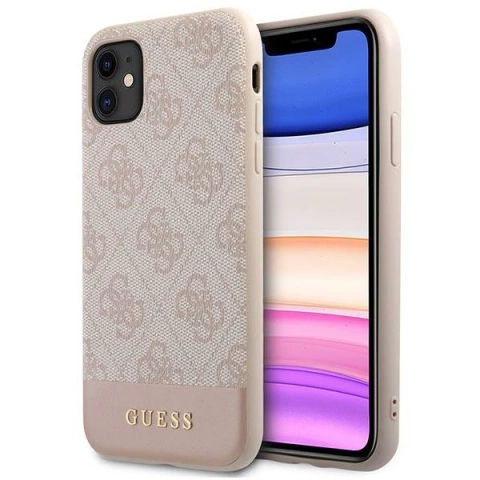 Etui Guess GUHCN61G4GLPI do iPhone 11 6,1" / Xr hard case 4G Stripe Collection