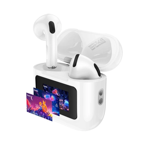 Słuchawki Hoco EW73 TWS Białe Bluetooth 5.4 z Ekranem Dotykowym
