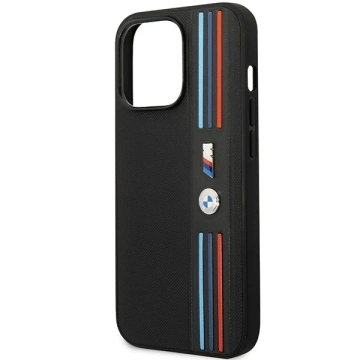 BMW BMHCP14L22PPMK Handyhülle für Apple iPhone 14 Pro 6.1" schwarz/schwarz Tricolor M Collection