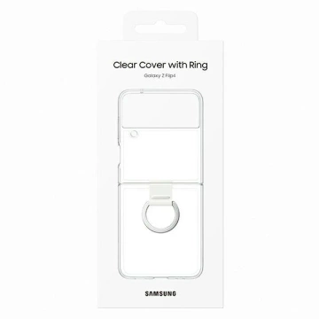 Samsung Hülle EF-OF721CTEGWW für Samsung Galaxy Z Flip 4 Transparenter transparenter Abdeckungsring