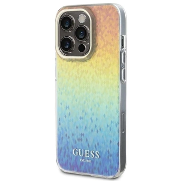 Etui Guess GUHCP15LHDECMI für iPhone 15 Pro 6,1" wielokolorowy hardcase IML Faceted Mirror Disco Iridescent