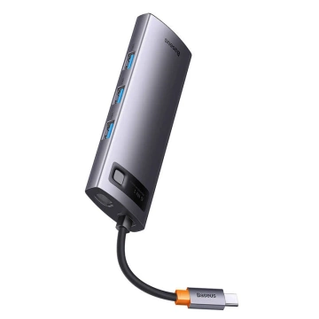 Hub 6w1 Baseus StarJoy Serie, USB-C für HDMI 3 x USB 3.0 USB-C PD RJ45