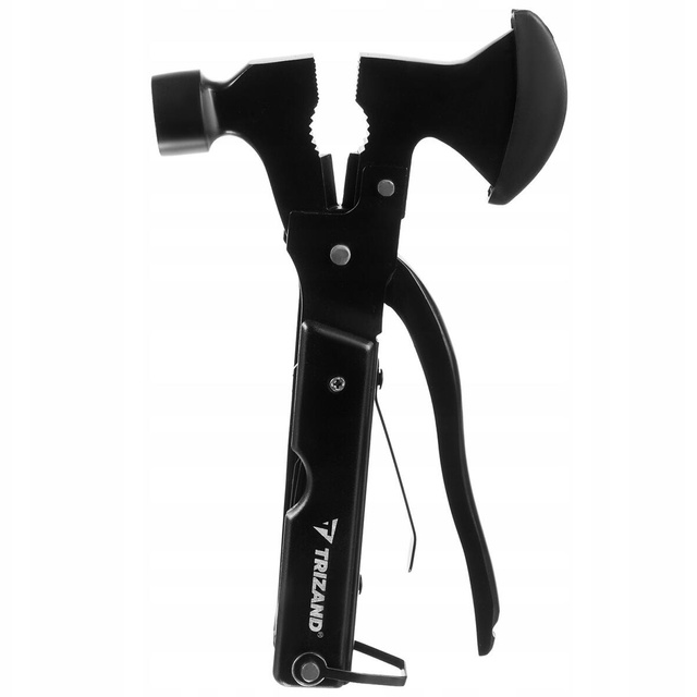 Narzędzie wielofunkcyjne Multitool 17w1 Siekiera siekierka Młotek Zestaw Wielofunkcyjny Survival + Etui pokrowiec Czarny