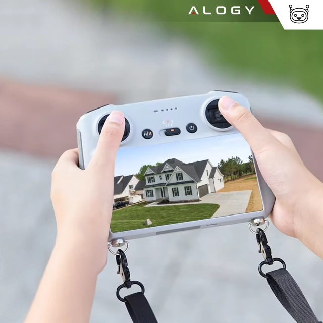 Opaska pasek Alogy na szyję rękę ramię do kontrolera drona DJI Mini Pro Air szary
