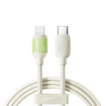 Kabel Joyroom S-A53 30W USB-C – Lightning 2m Beżowy Fluorescencyjny