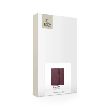 Etui für iPhone 16e Tech-Protect Wallet Mulberry