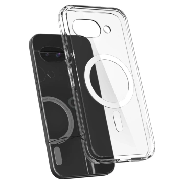 Etui für Google Pixel 9a Spigen Ultra Hybrid Mag MagSafe Klar/Weiß