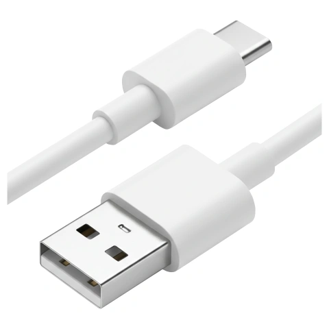 Kabel Xiaomi USB-A do USB-C 1 m – szybkie ładowanie 3A 60W, transfer danych, Quick Charge, oryginalny przewód Type-C do smartfonów i tabletów – Biały