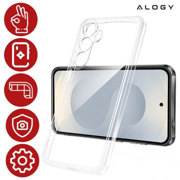 Hülle für Apple iPhone 16 Pro Max Alogy Anti-Shock Hybrid Case für MagSafe Transparent