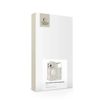 Etui für iPhone 16 Pro Max Tech-Protect Silicone Pure MagSafe Latte