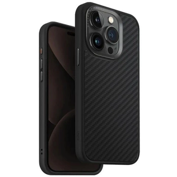 Etui do iPhone 15 Pro UNIQ Keva Black MagSafe