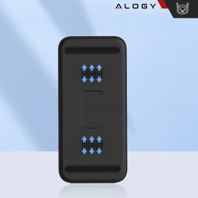 Ładowarka Indukcyjna Alogy Bezprzewodowa Qi PD QC 3.0 2w1 Szybka do Apple iPhone Airpods Watch Stacja ładująca stojak czarna