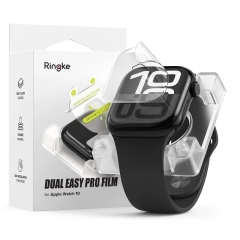 2x Folia ochronna na Apple Watch 10 42mm Ringke Dual Easy Pro 2-pack