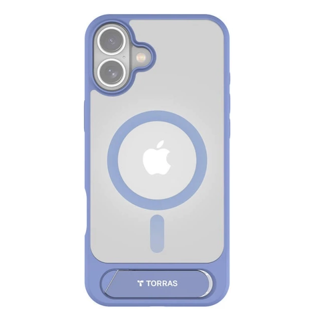 Torras Pstand Series Case für iPhone 16 Blau