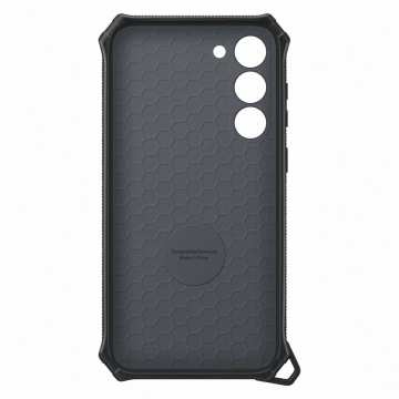Samsung Rugged Gadget Case für Samsung Galaxy S23 Plus gepanzerte Abdeckung Ringhalter Ständer grau