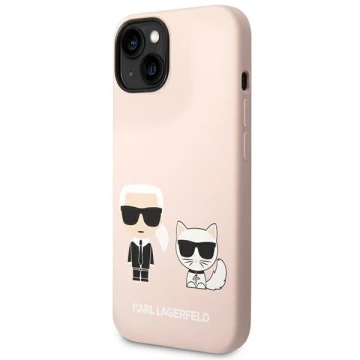 Etui Hardcase Karl Lagerfeld KLHMP14SSSKCI do iPhone 14 6,1" Silicone Karl & Choupette Magsafe