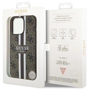 Etui Guess GUHMP13LP4RPSW für iPhone 13 Pro / 13 6,1" Hardcase 4G bedruckte Streifen MagSafe
