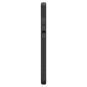 Etui für iPhone 16e Spigen Liquid Air Mag MagSafe Mattschwarz