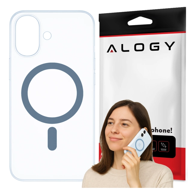 Etui do Apple iPhone 17 – matowa obudowa do MagSafe z ochroną obiektywu, smukłe i odporne na zarysowania, idealne dopasowanie – Alogy Skinny MatteCase™ Mist Blue